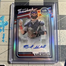 2026 Panini Stars & Stripes - Blake Mitchell #TS-BM - Throwback Auto /199 - 18u