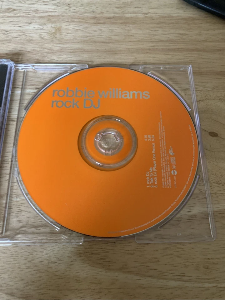 Robbie Williams Rock DJ (CD) Maxi-Single Import 2000 MINT Condition Disc Foto 2 de 3