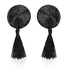 WLLHYF 1 Pair Nipple Covers Women Reusable Breast Pasties Round Breast Bra wi...