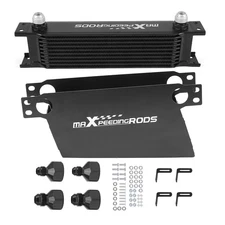 New 10 Row Oil Cooler 10AN Stacked Plate Transmission Engine Cooler Universal