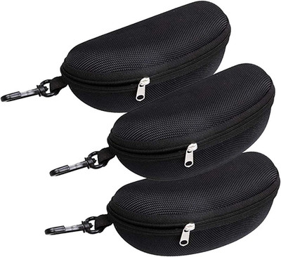 Portable Waterproof Sunglasses Eyeglasses Case Zipper Hard Shell Box with Clip