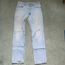 Vintage Levi's 1980s Tapered Jeans Woman  s 32x31 Distressed Grunge
