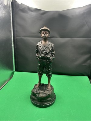 (#Z1).  Vintage BRONZE SCULPTURE THE WHISTLER Signed  MARCEL 