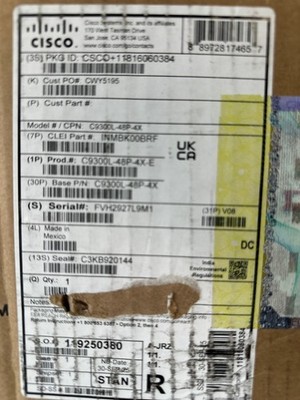 Cisco C9300-48U-A Catalyst 48 POE  Switch - NEW SEALED