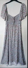 Zara Floral Print Maxi Dress Size 12-14 