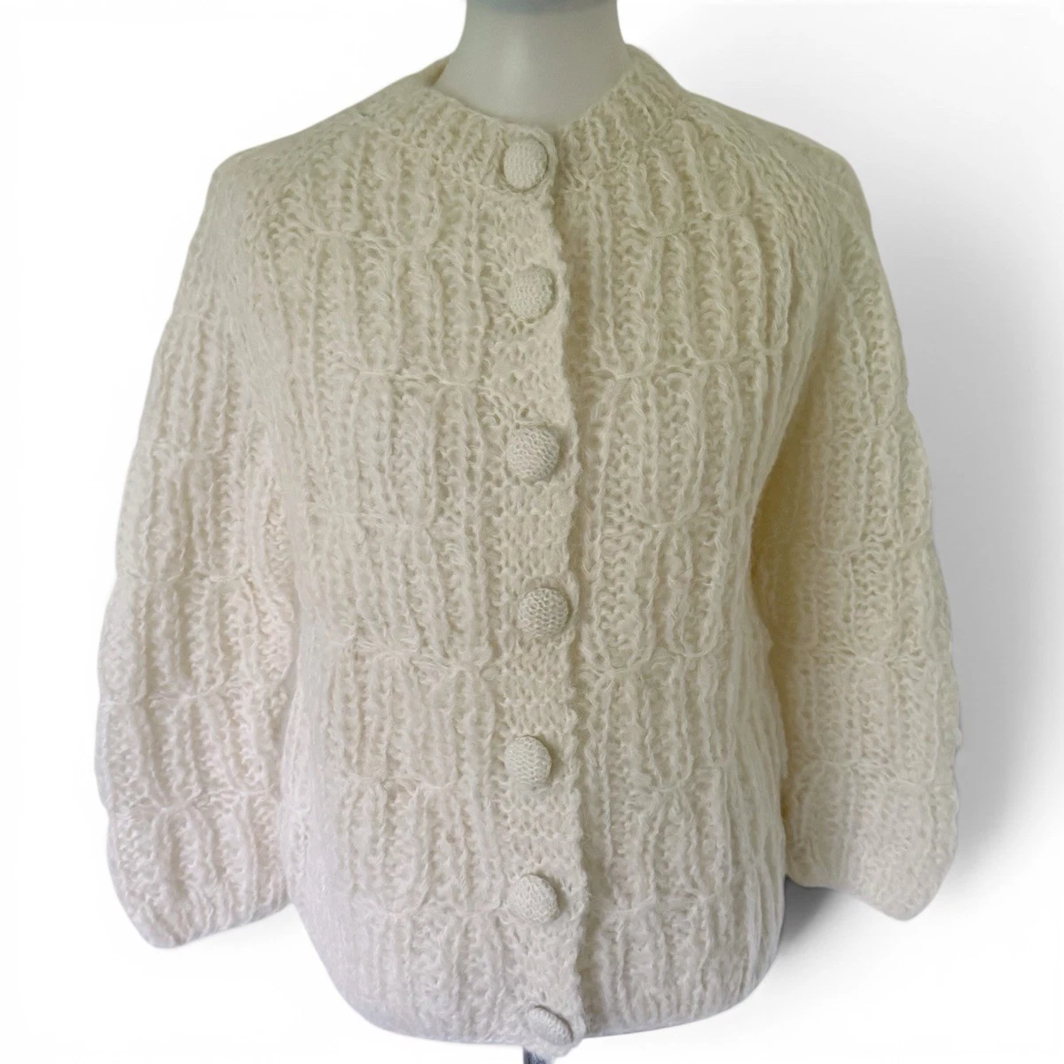Vintage Mohair Cardigan Indiana Women's Vintage Sweaters for sale