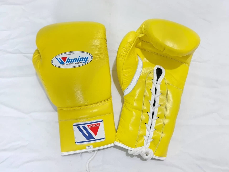 Winning boxing gloves MS 600 lace up sparring training fight gloves 8oz-16oz - Image 3 of 4