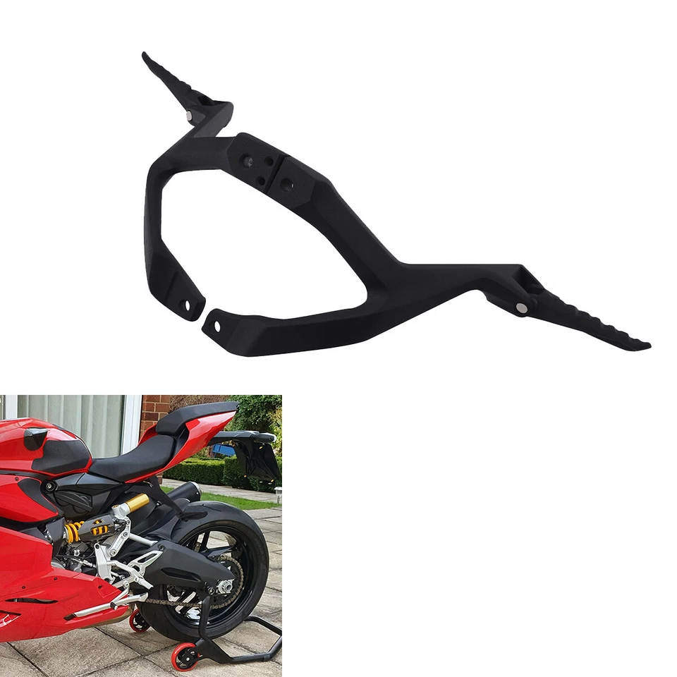 Soporte de estriberas de pasajero para Ducati 899 959 1199 1299 Panigale V2 Panigale R Foto 4 de 4