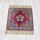 2'x2' Handmade Silk Carpet Square Home Interior Tapestry Oriental Rug WY473C
