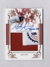 MARK APPEL 2013 LEAF TRINITY JUMBO LOGO TAG PATCH AUTO ROOKIE RC SP ASTROS