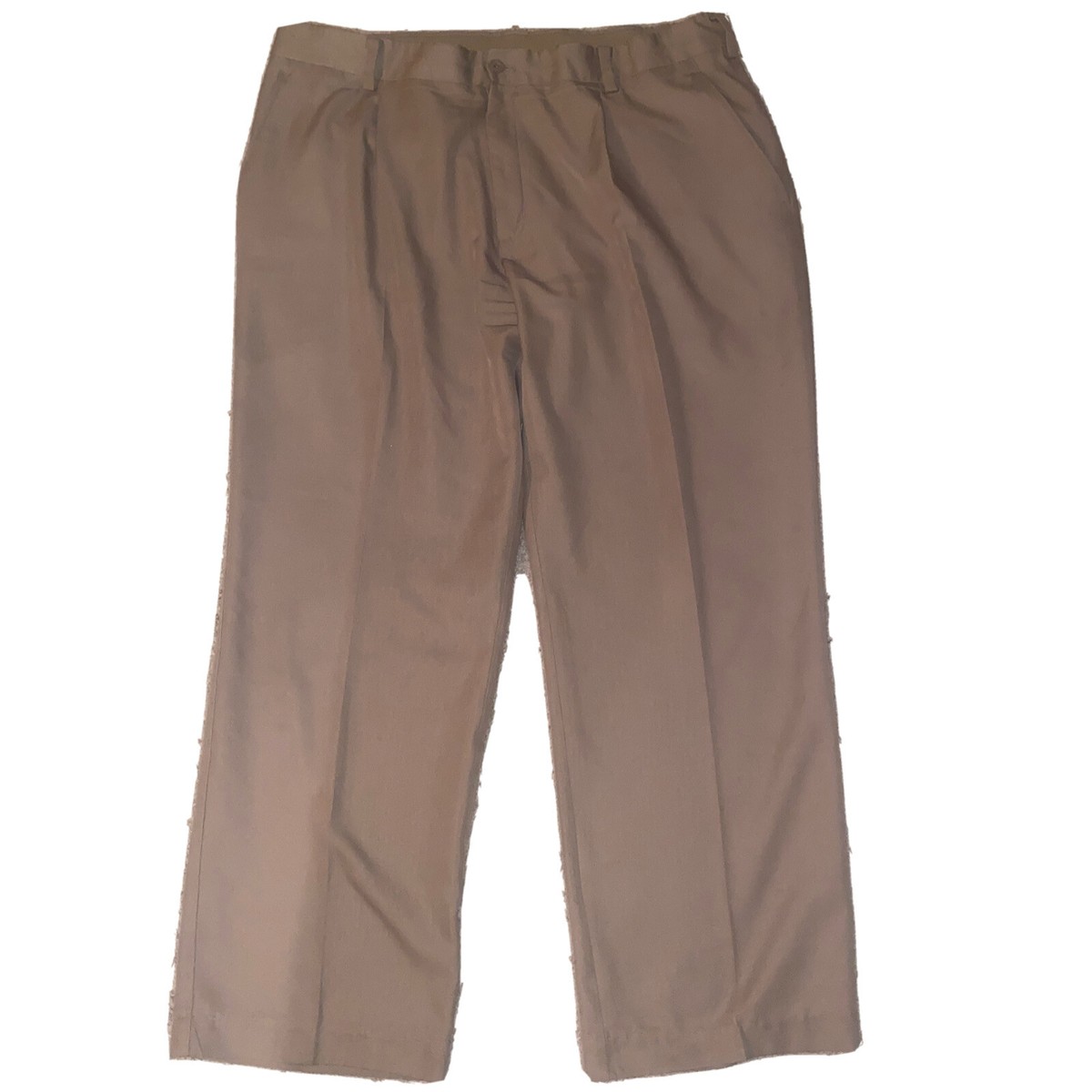 Mens Nike Activewear Khaki Pleated Golf Slacks Pants Coaching Size 40