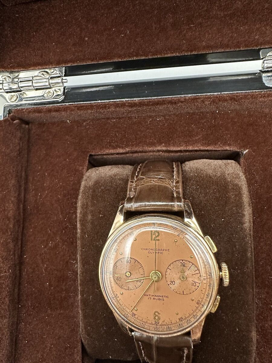 Olympic - Chronograph Suisse - Men 18k Case | eBay Olympic - Chronograph Suisse - Men 18k Case | eBay
