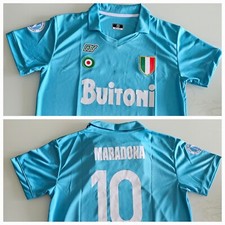 Nueva Camiseta de Fútbol Napoli Maradona Retro Todas las Tallas Disponibles CABRA Niños y Adultos