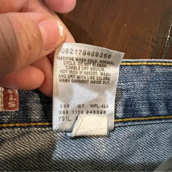 Levi’s Demin Vintage Patchwork Button Fly Mini Je… - image 5