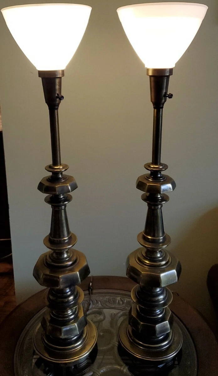 Pair 2 Vintage Stiffel Brass 37
