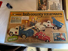 Vtg Hubley hub County highways set Mighty Metal truck fleet Box With All Cars