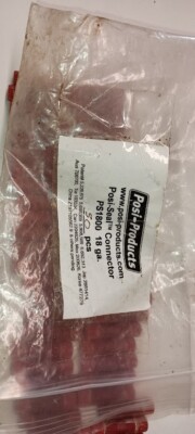 Posi-Lock Splice connector 18 GA RED USA MADE Posi Seal water tight 48 pcs.