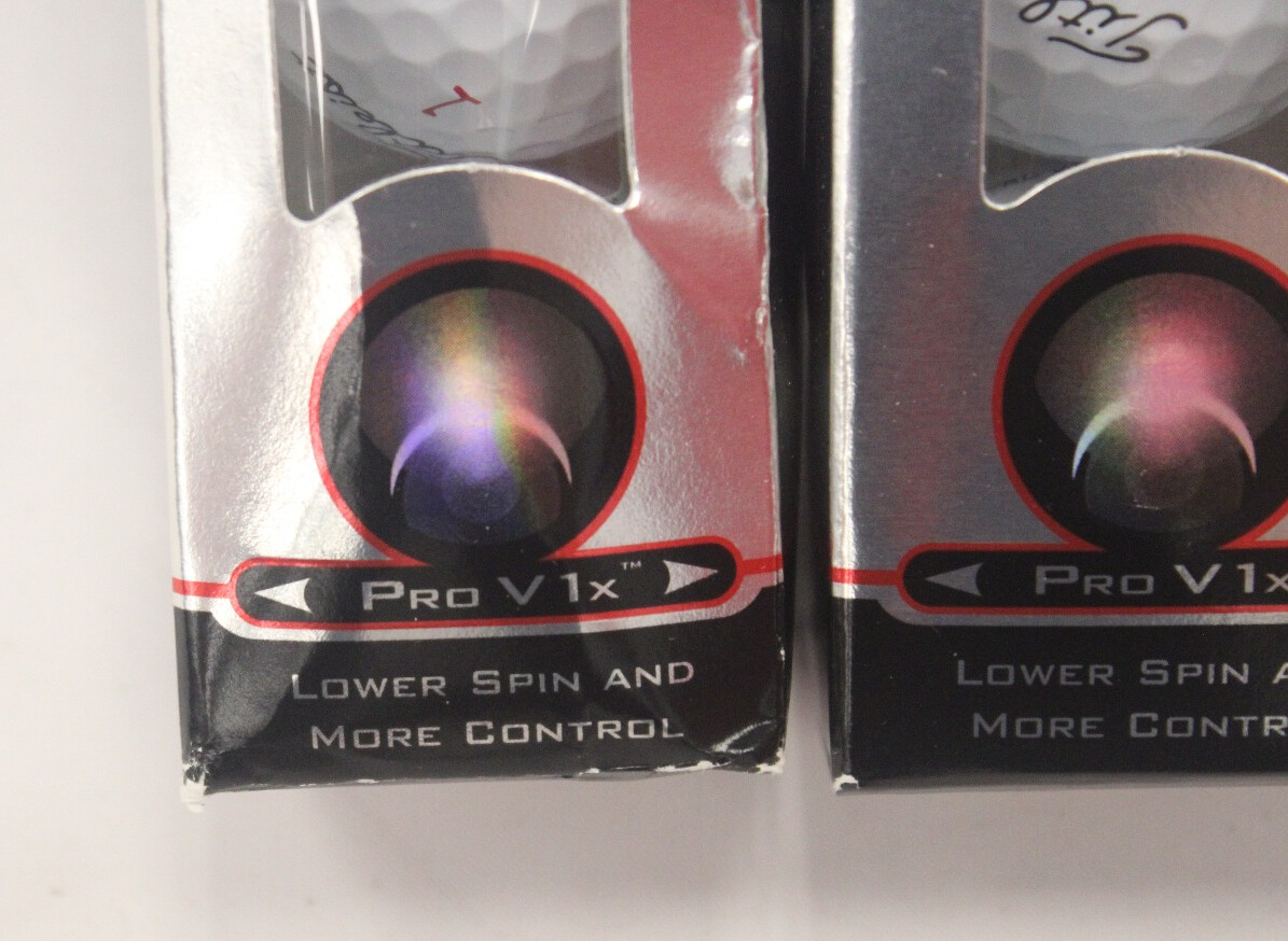 12x TITLEIST Pro V1X Golf Balls Soft Dual Core Numbered 1, 2, 3, 4 NEW