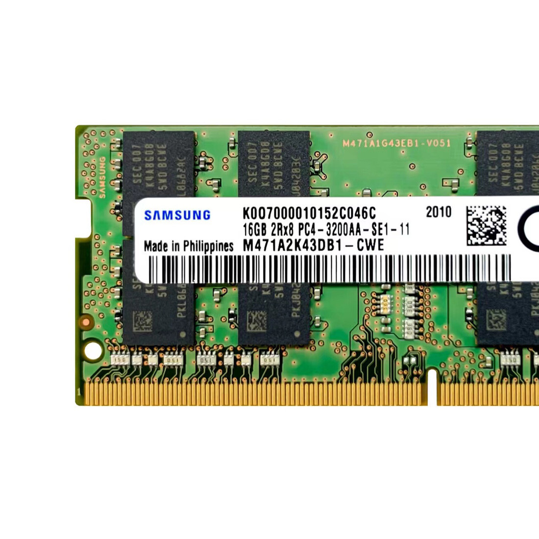 Samsung 32GB 2X16GB DDR4 3200MHz PC4-25600 SODIMM Memory Ram