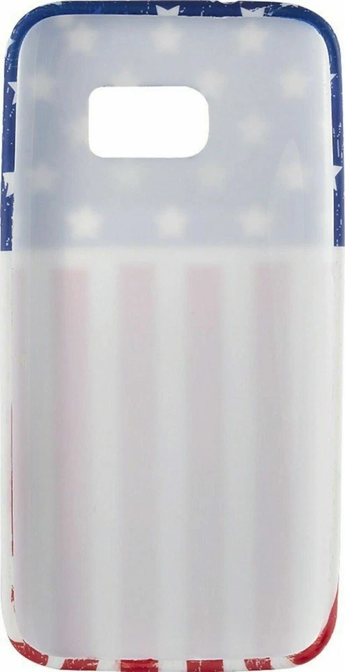 全新 Dynex 三星 Galaxy S7 美国国旗保护壳 红色/白色/蓝色 爱国 美国皮肤 — 第 3/4 张图片