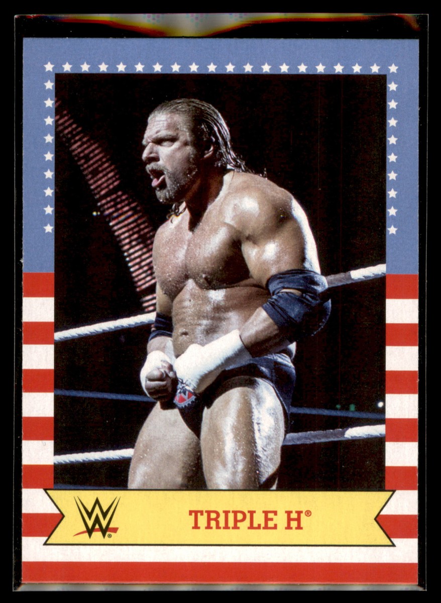 Carte Collection Topps Superstars 2021 - TRIPLE H - Numérotée 19/50 - WWE Catch - Occasion Très Bon état