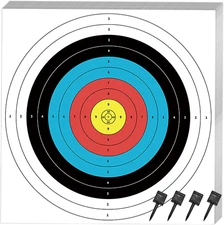 15 Pcs Standard Archery Targets Paper, 16 Inch 10 Rings Bow Arrow Targets for Hu
