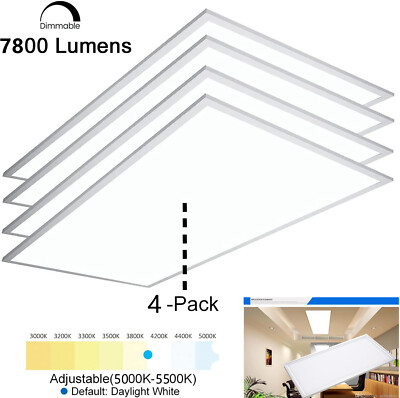 2x4FT LED Flat Panel Light,75W Back-Lit Drop Ceiling Light,Recessed Troffer Lamp