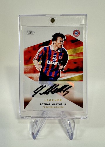 2021 Topps BAYERN TEAM SET Soccer Legende LOTHAR MATTHAUS auto - Picture 2 of 3