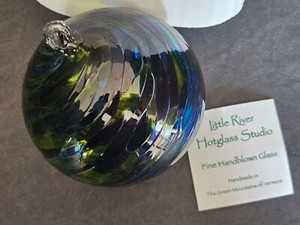Little River Hit Glass handblown Glass Friendship Ball