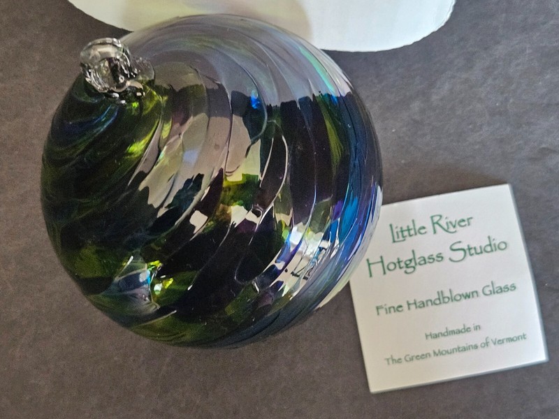Little River Hit Glass handblown Glass Friendship Ball