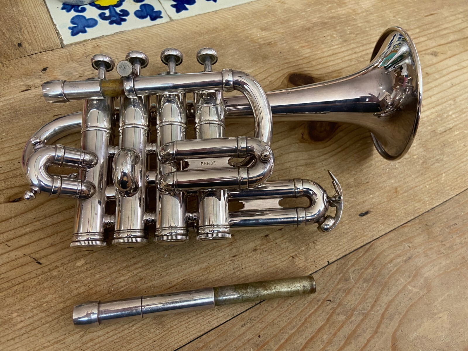 Benge Piccolo Trumpet in Bb and A, with 2 mutes and 2 stands. eBay