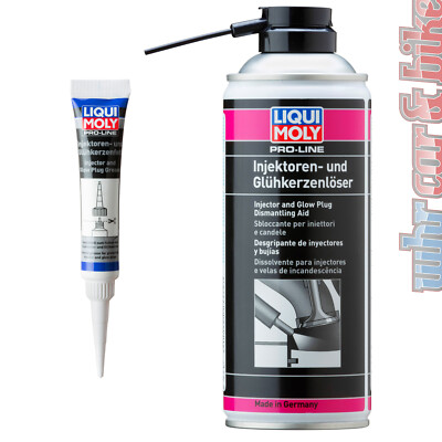 Liqui Moly 3379 + 3381 Pro-Line Injektoren- und Glühkerzenlöser & Glühkerzenfett