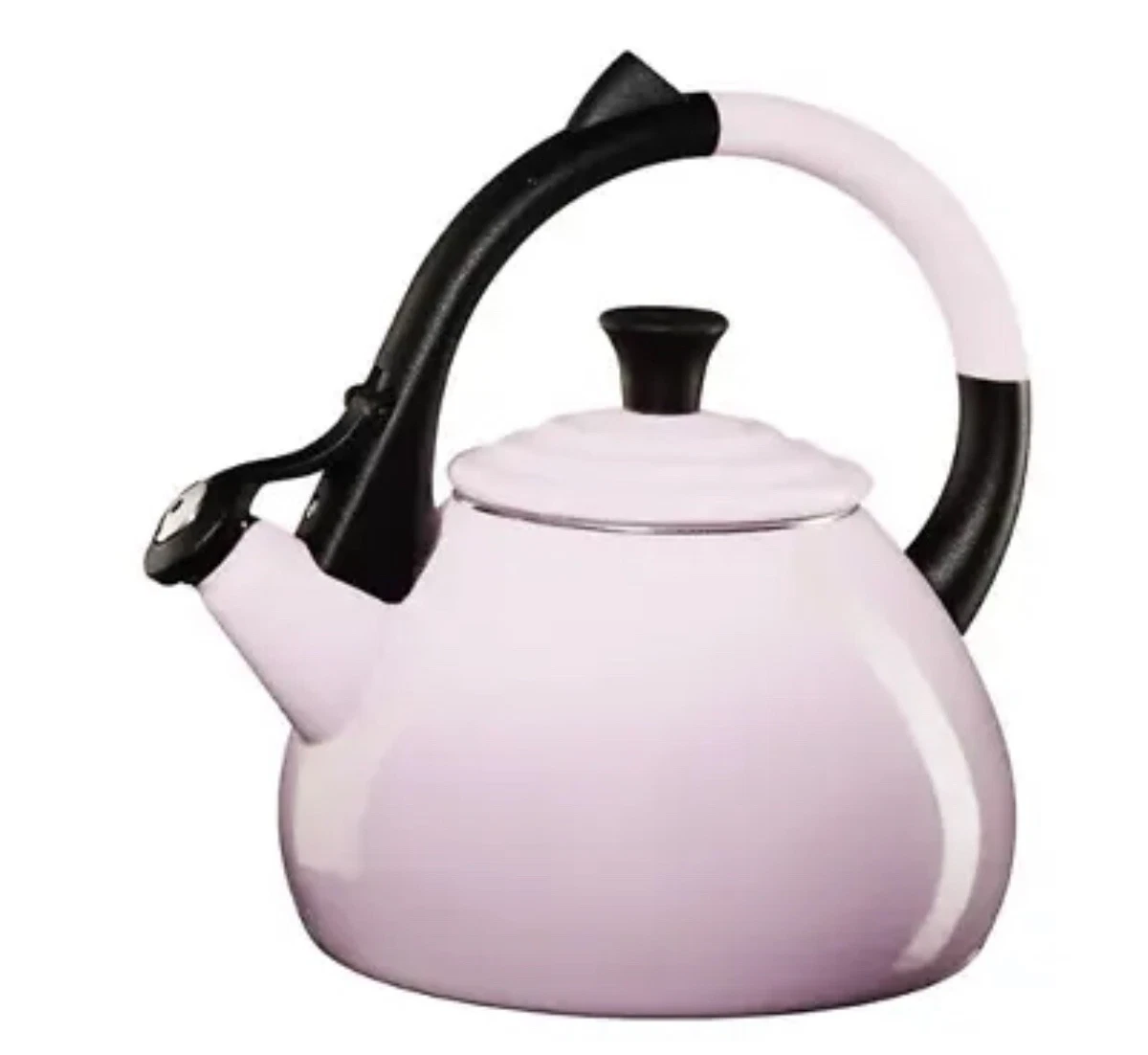 NIB BEAUTIFUL LE CREUSET PINK TEA KETTLE 1.6 QT ENAMELED STEEL