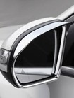 Silver Exterior Rearview Mirror Rain Block Frame Cover For Mercedes C Class W206