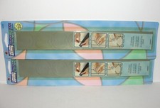 Lot x2 Plaid Gallery Glass Silver RediLead Adhesive Back Circles 32 pk 64 Total