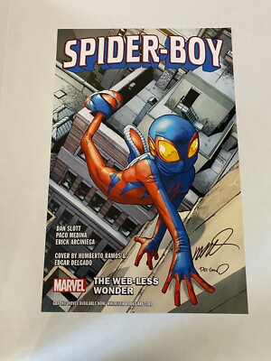 2024 NYCC Signed 2 Sided 13 x 20 Poster Spider-Boy Humberto Ramos Edgar Delgado
