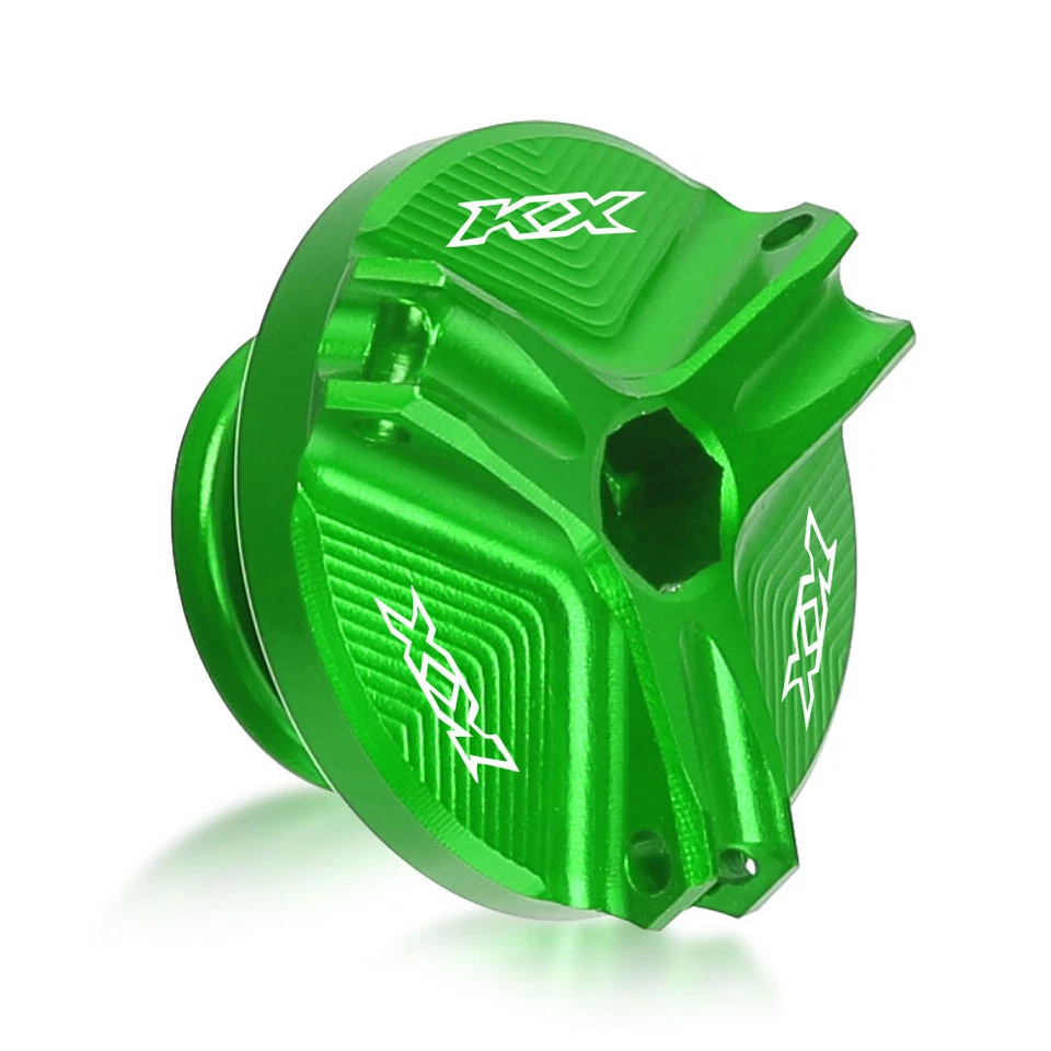 Крышка заглушки масляного фильтра двигателя для KAWASAKI KX65 KX80 KX85 KX125 KX250/F зеленая - Изображение 3 из 4