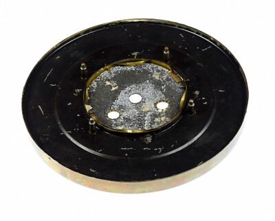 Großes altes Email Uhren Zifferblatt f Regulator Wanduhr Uhrwerk