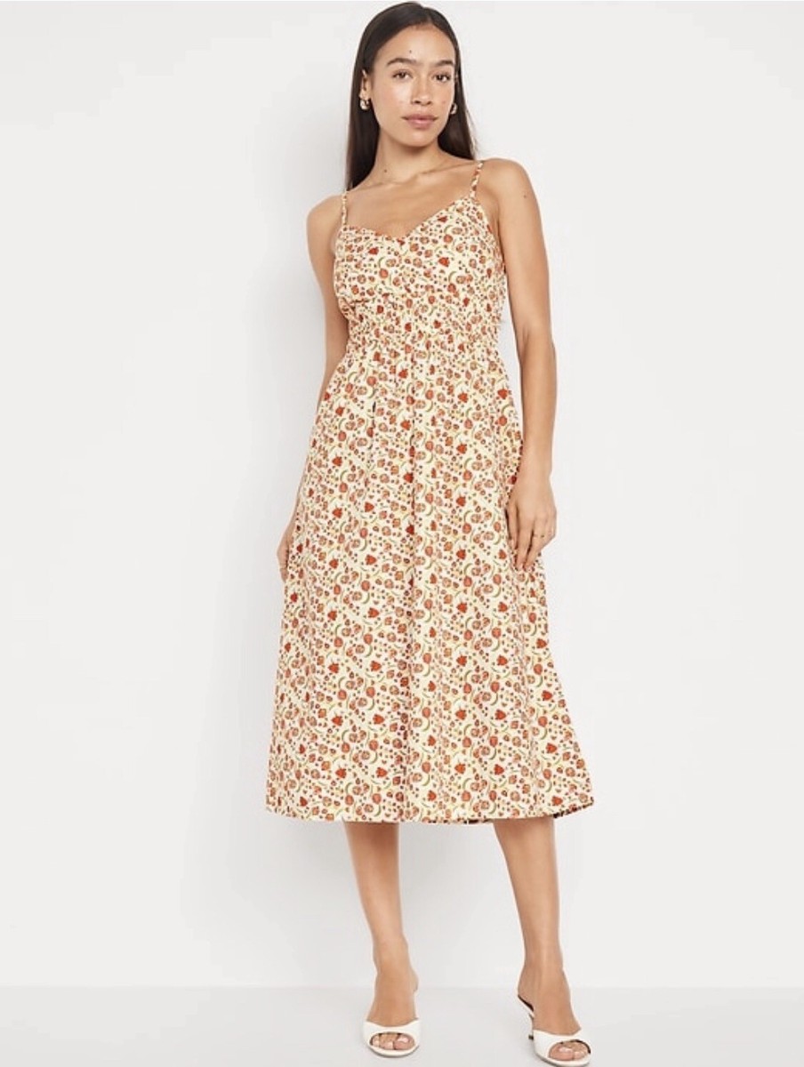 Old Navy: Waist Defined Cami Midi Dress , S PETITE NWT | eBay