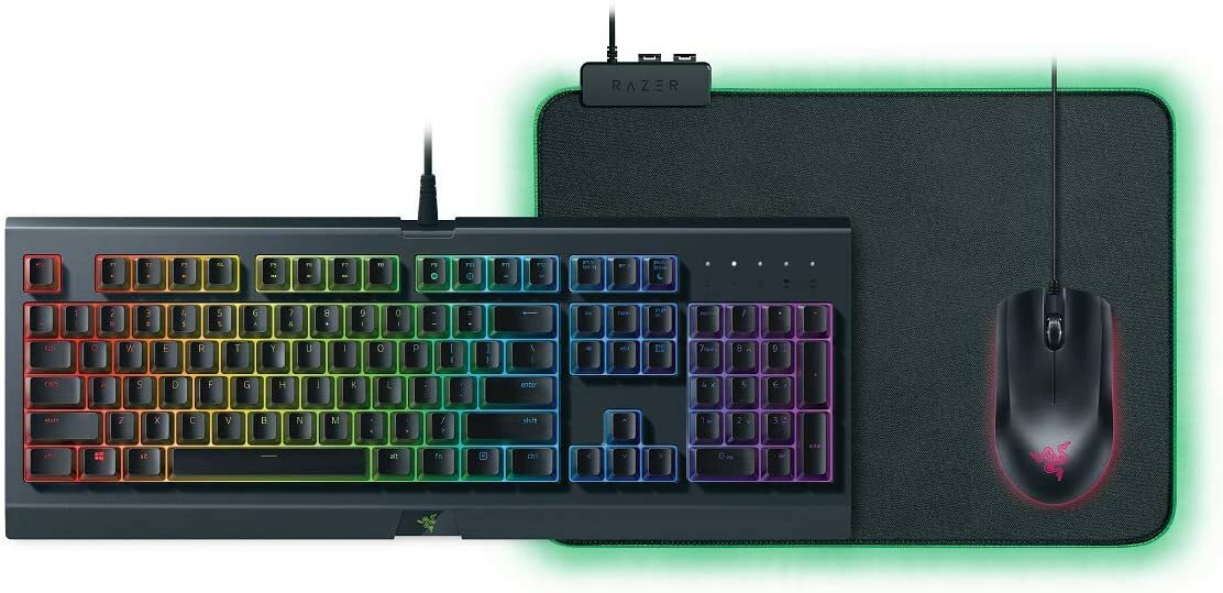 Razer Limited Ed. Bundle Gaming Keyboard Mouse Mousepad Set Cynosa