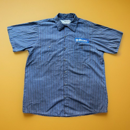 90s Grunge Style Pin Striped Garage Shirt,distressed.large