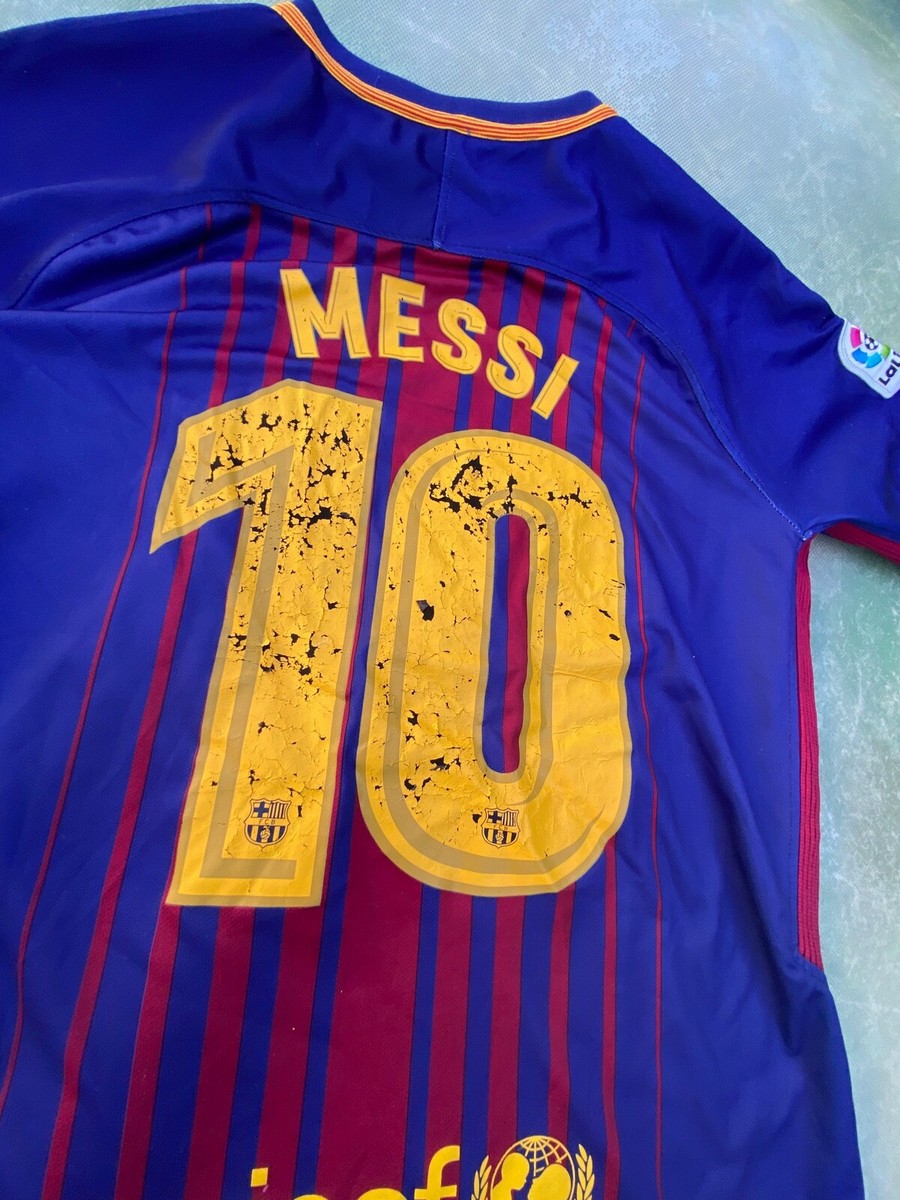 Nike Barcelona FC Lionel Messi #10 Men's Jersey Size M. | eBay
