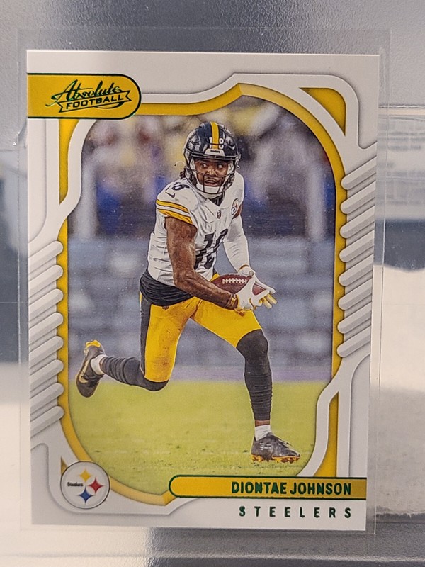 2022 Absolute Football Diontae Johnson Green Foil Parallel #92  - Steelers