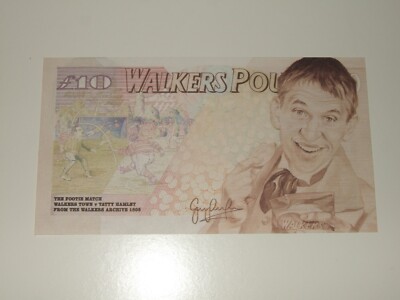 Walkers Chips Werbe 10£ Schein. Gary Lineker. Selten. Neuwertig.