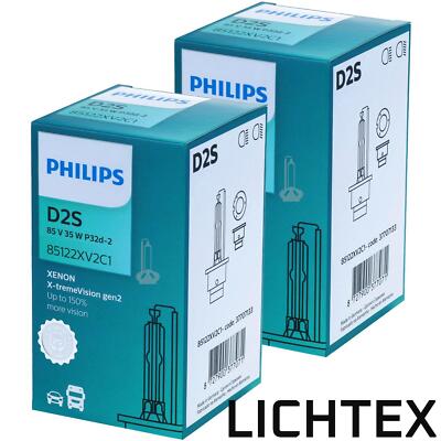 PHILIPS D2S 85122XV2 X-tremeVision gen2 Xenon Brenner Scheinwerfer Lampe NEU