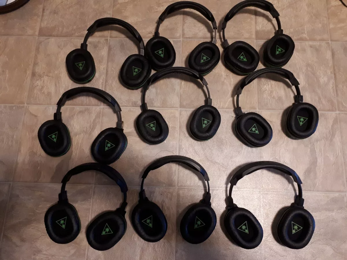 9 Turtle Beach Ear Force Stealth 420X Headsets Xbox FOR PARTS NEED REPAIR