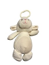 Kellytoy Plush Lamb Sheep Soft Baby Rattle Toy Cream Color Lovey 9"