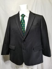 Scabal Of London Men's Classic Fit Grey Wool Two Buttons Suit Jacket