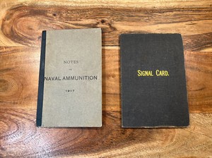 Royal Canadian Navy - RCN Guide Booklets 1917- Naval Ammunition & Signals