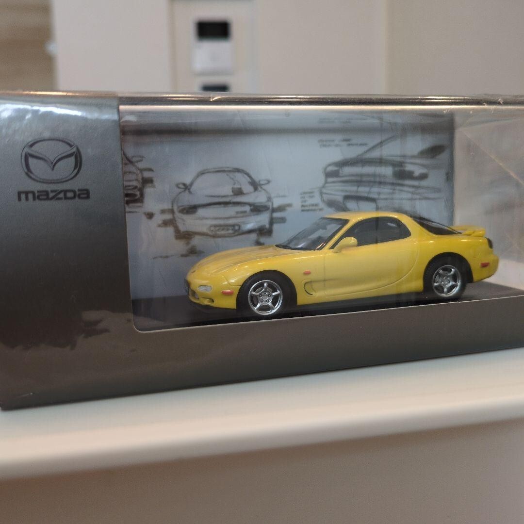 1/43 Spark Mazda Collection Infini RX-7 Yellow w/ Box From Japan